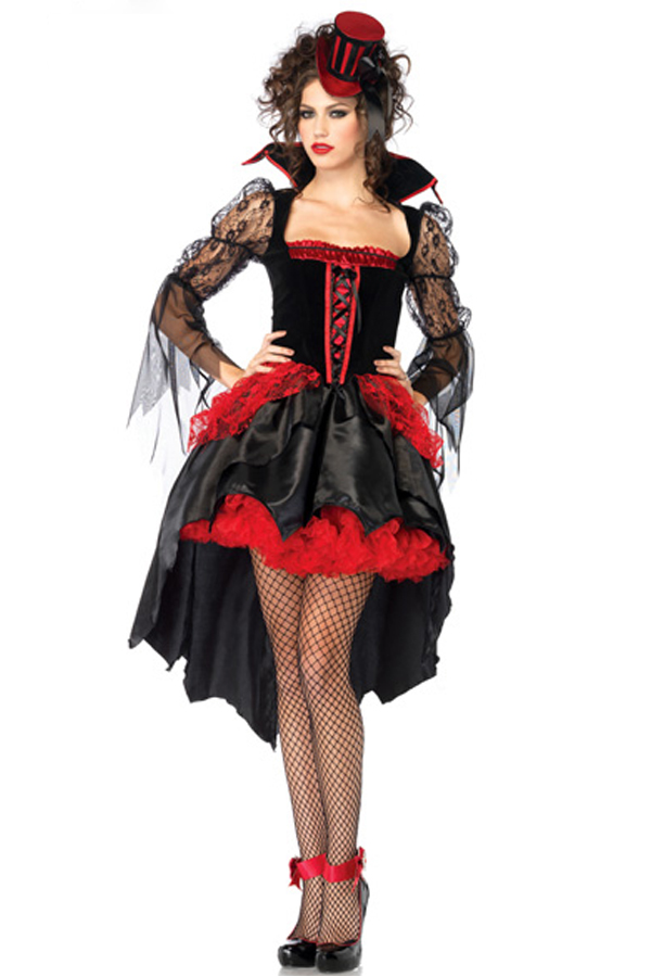 Halloween Costume Long Sleeve Lace Witch Costume - Click Image to Close